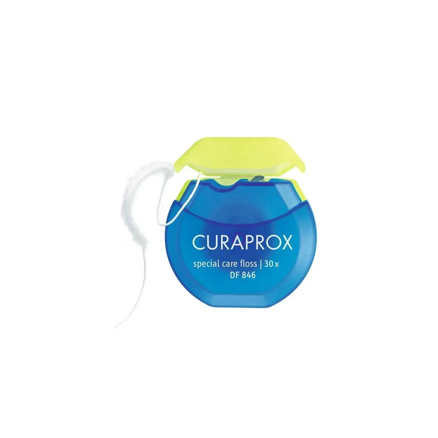 Зубна нитка CURAPROX DF 846 для чищення імплантатів (30x) 1×1 шт, зубна нитка: ціни та характеристики