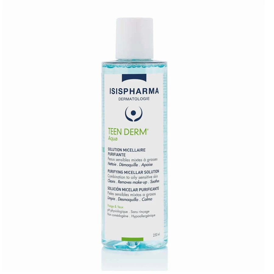 IsisPharma Teen Derm Aqua Purifying міцелярний очищувальний розчин для вмивання, 250 мл: ціни та характеристики