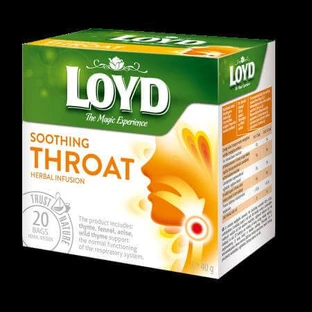 Чай от боли в горле, 20 пакетиков, Loyd