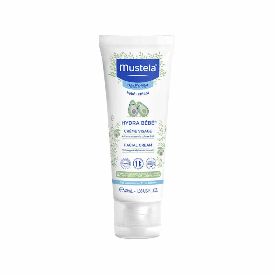 Крем для обличчя зволожуючий для нормальної шкіри Hydra Bebe, 40 мл, Mustela: ціни та характеристики