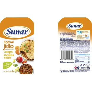 Лазанья Sunar с говядиной 6м+ 120 г