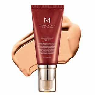 MISSHA M Perfect Cover BB Cream SPF42/PA+++++ (№27/медовий беж), 50 мл, Missha