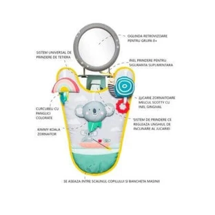 Игрушка-автомобиль с зеркалом заднего вида, Коала, Taf Toys