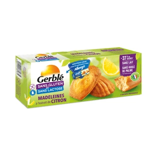 Печиво Gerble Madeleines Citron Sans Gluten Sans Lactose, 180 г