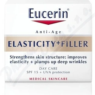 Денний крем Eucerin HYALURON-FILLER+ELASTICITY 1×50 мл, що заповнює глибокі зморшки