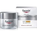 Денний крем Eucerin HYALURON-FILLER+ELASTICITY 1×50 мл, що заповнює глибокі зморшки: ціни та характеристики