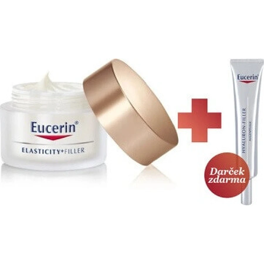 Денний крем Eucerin HYALURON-FILLER+ELASTICITY 1×50 мл, що заповнює глибокі зморшки: ціни та характеристики