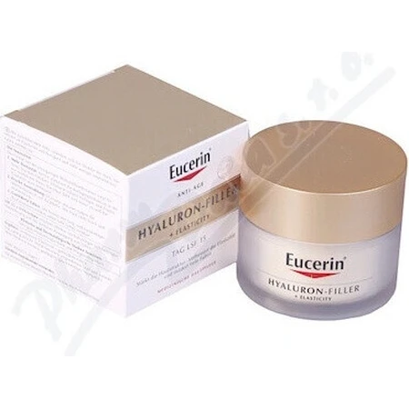 Денний крем Eucerin HYALURON-FILLER+ELASTICITY 1×50 мл, що заповнює глибокі зморшки: ціни та характеристики