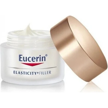 Денний крем Eucerin HYALURON-FILLER+ELASTICITY 1×50 мл, що заповнює глибокі зморшки: ціни та характеристики