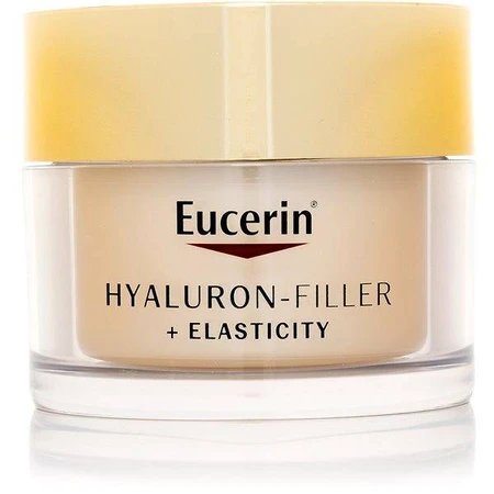 Денний крем Eucerin HYALURON-FILLER+ELASTICITY 1×50 мл, що заповнює глибокі зморшки: ціни та характеристики