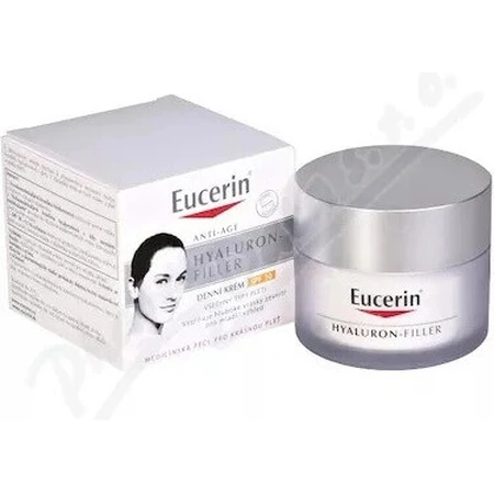 Денний крем Eucerin HYALURON-FILLER+ELASTICITY 1×50 мл, що заповнює глибокі зморшки: ціни та характеристики