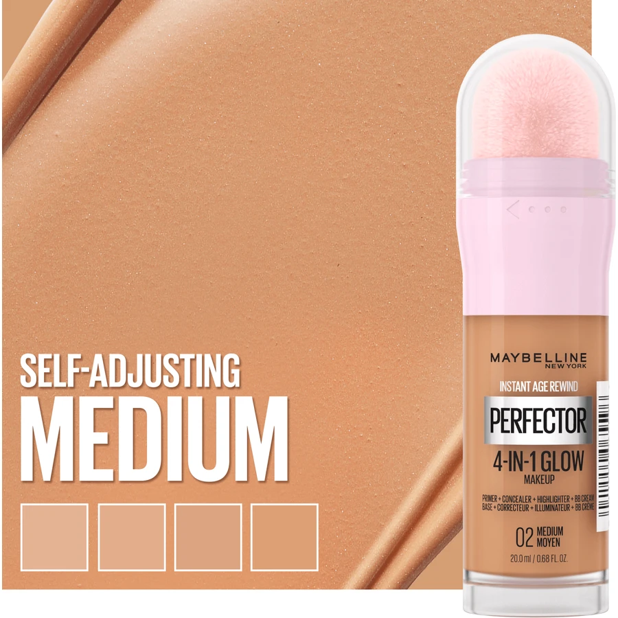 Maybelline New York Instant Perfector 4-в-1 Glow 02 Medium Highlighting Make-Up 20 мл: ціни та характеристики