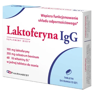 Pharmabest Лактоферрин IgG, 15 пастилок