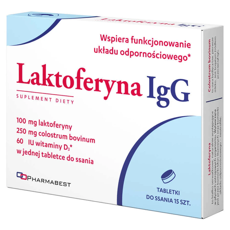 Pharmabest Лактоферрин IgG, 15 пастилок: цены и характеристики