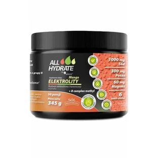 Електроліти Манго + В-комплексний метил 345г ALLHydrate
