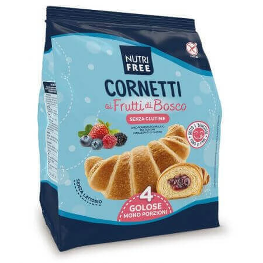 Круасани Nutrifree з ягодами, без глютену, 4 шт., 240 г: ціни та характеристики