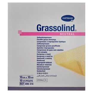 Пов'язка Hartmann Grassolind 499314, мазева, 10x10 см, 10 шт