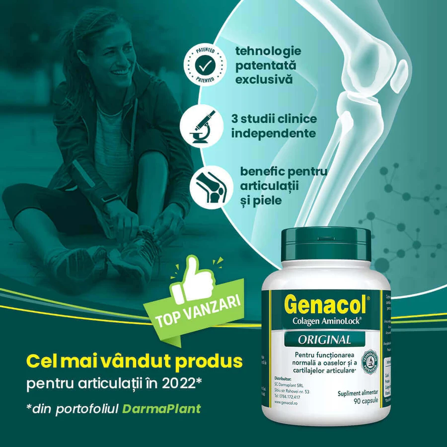 Genacol Collagen Aminolock, 90 капсул, Dermaplant: цены и характеристики