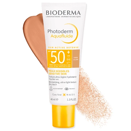 Bioderma Photoderm Aquafluide Флюїд для нормальної шкіри ультралегкий темний SPF 50+, 40 мл: ціни та характеристики