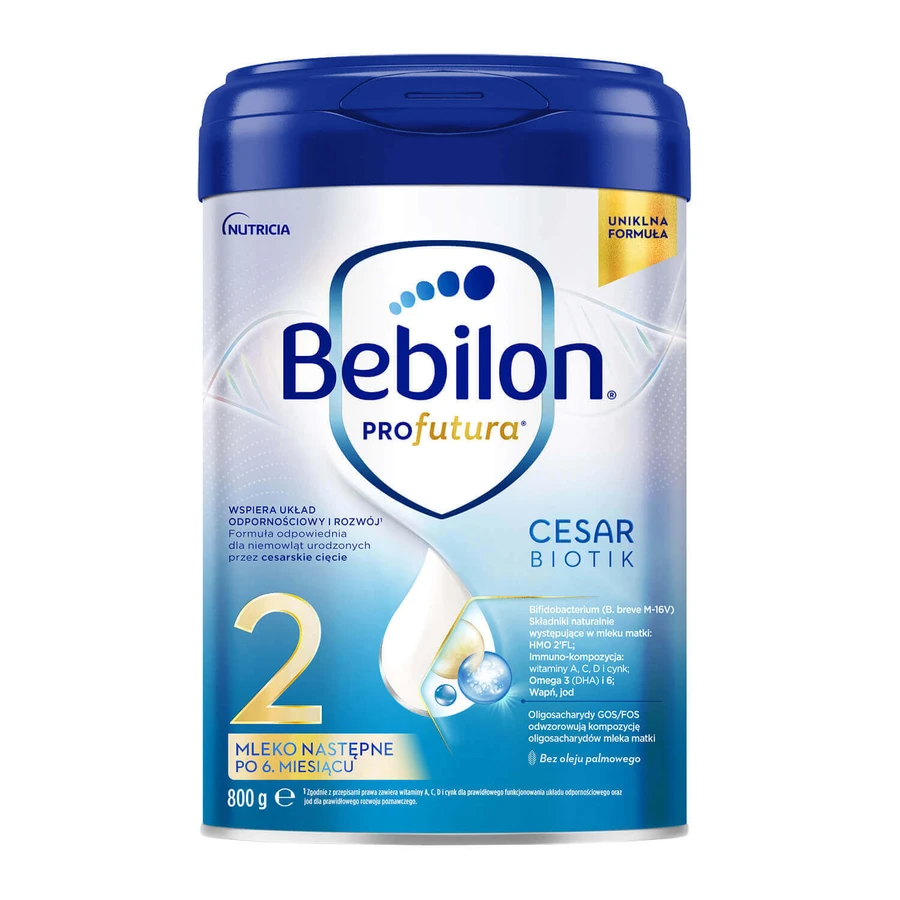 Bebilon Profutura CesarBiotik 2, последующее молоко, после 6 месяцев, 800 г : цены и характеристики