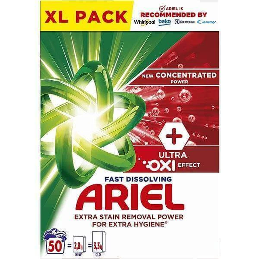 Ariel Dust 2,75 кг / 50PD Ultra Oxi Effect 1×2,75 кг порошка: цены и характеристики