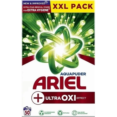 Ariel Dust 2,75 кг / 50PD Ultra Oxi Effect 1×2,75 кг порошка: цены и характеристики