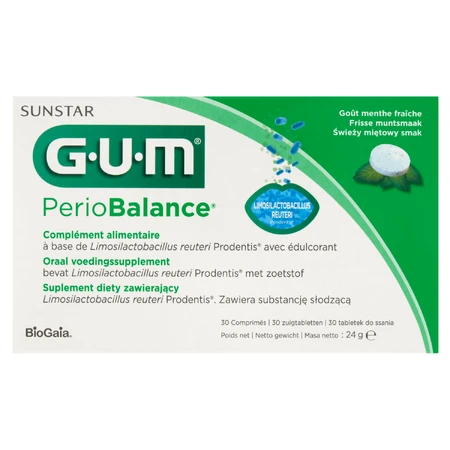 Жуйка Sunstar, PerioBalance, 30 пастилок: ціни та характеристики