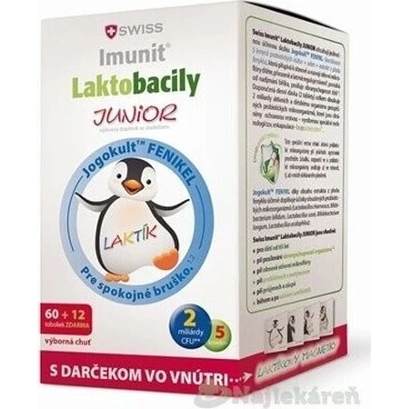 SWISS Lactobacilli JUNIOR Immunit + витамин D3 60+12 табл.+ подарок 1×72 табл, витамины: цены и характеристики