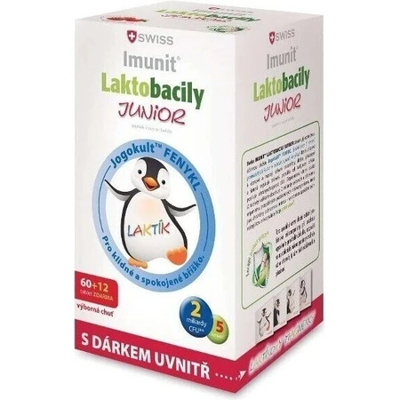 SWISS Lactobacilli JUNIOR Immunit + витамин D3 60+12 табл.+ подарок 1×72 табл, витамины: цены и характеристики