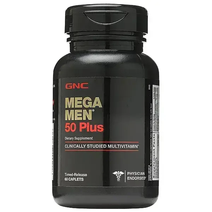 Gnc Mega Men 50 Plus, мультивитаминный комплекс для мужчин, 60 тб: цены и характеристики