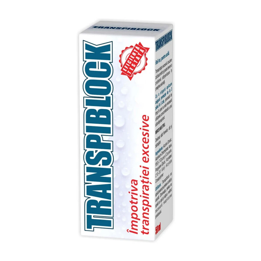 Антиперспірант Zdrovit Transpiblock проти підвищеного потовиділення, кульковий, 50 мл: ціни та характеристики