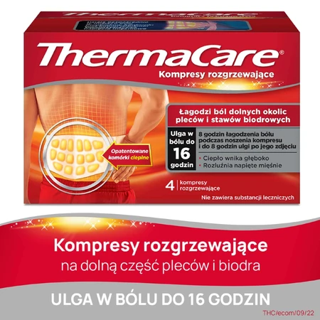 ThermaCare, согревающие компрессы для спины и бедер, 4 штуки ДЕФЕКТИРОВАННАЯ УПАКОВКА: цены и характеристики
