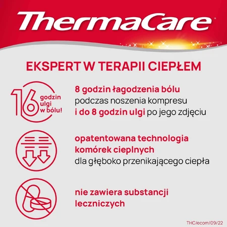 ThermaCare, согревающие компрессы для спины и бедер, 4 штуки ДЕФЕКТИРОВАННАЯ УПАКОВКА: цены и характеристики