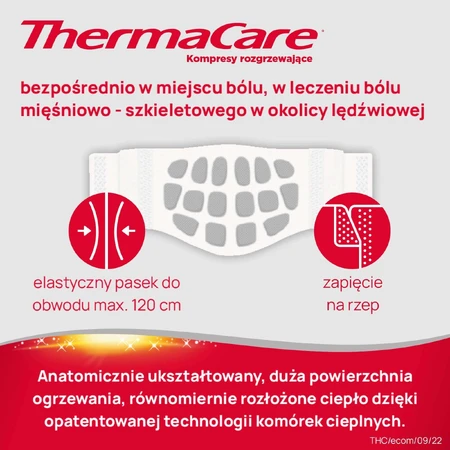 ThermaCare, согревающие компрессы для спины и бедер, 4 штуки ДЕФЕКТИРОВАННАЯ УПАКОВКА: цены и характеристики