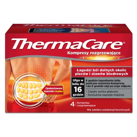 ThermaCare, согревающие компрессы для спины и бедер, 4 штуки ДЕФЕКТИРОВАННАЯ УПАКОВКА: цены и характеристики