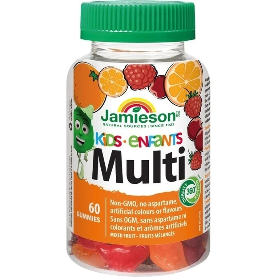JAMIESON Multi kids GUMMIES 1×60 шт, мультивітамінні, полівітамінні: ціни та характеристики