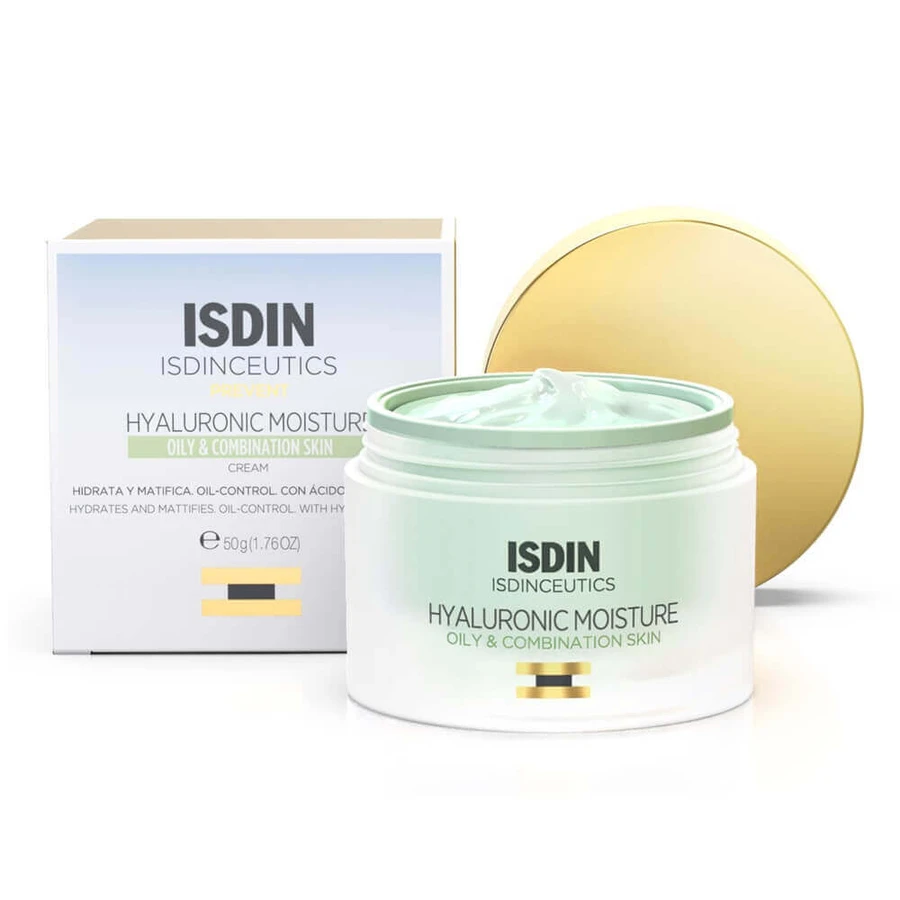 Крем для обличчя Isdin Isdinceutics, зволожувальний, з гіалуроновою кислотою, для жирної шкіри, 50 мл: ціни та характеристики