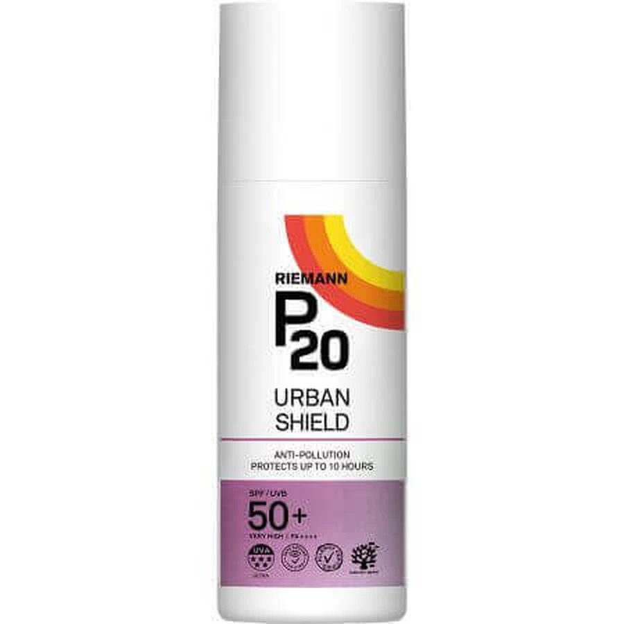 Сонцезахисний крем для обличчя SPF 50+ P20 Urban Shield, 50 мл, Riemann: ціни та характеристики