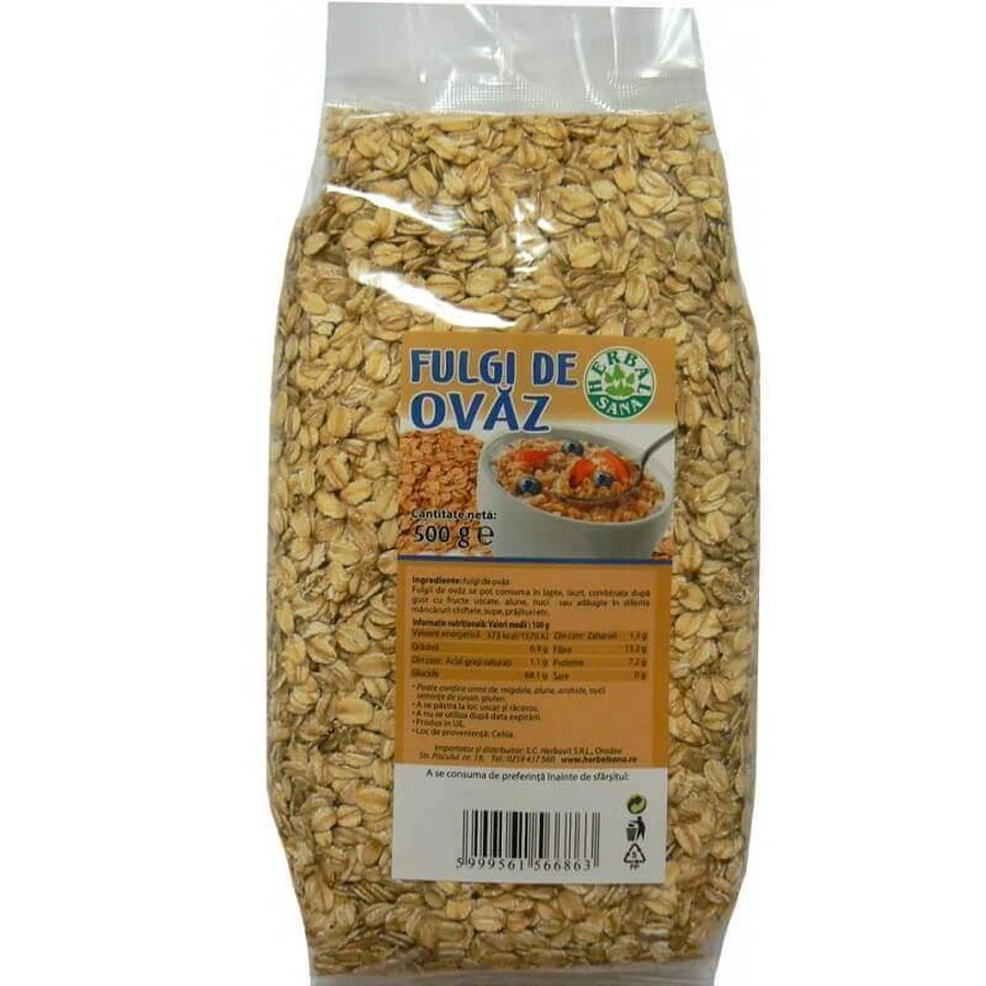 Вівсяні пластівці, 500 гр, Herbal Sana: ціни та характеристики