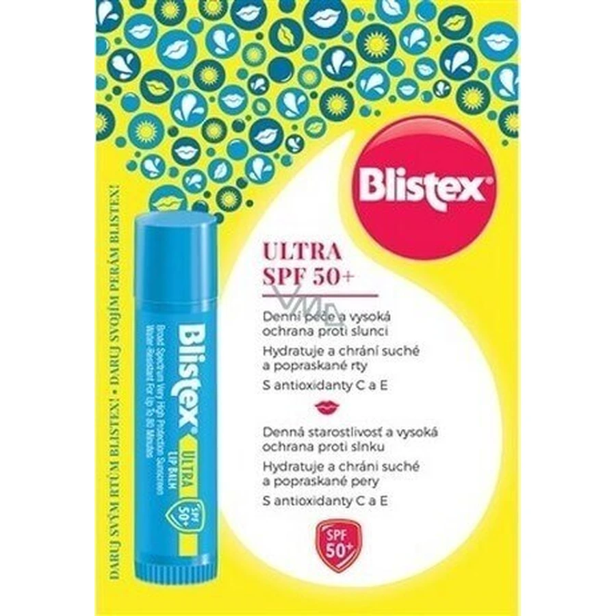 Blistex ULTRA SPF 50+ 1×4,25 г, бальзам для губ: ціни та характеристики