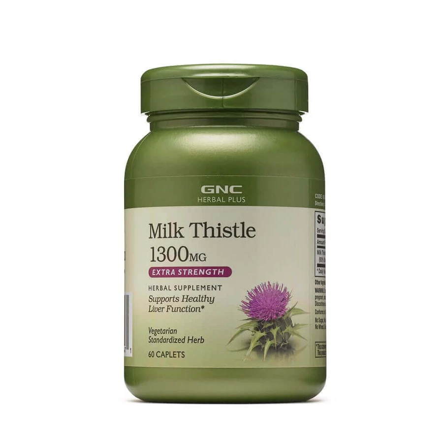 Силімарин 1300 мг Herbal Plus (186780), 60 таблеток, GNC: ціни та характеристики