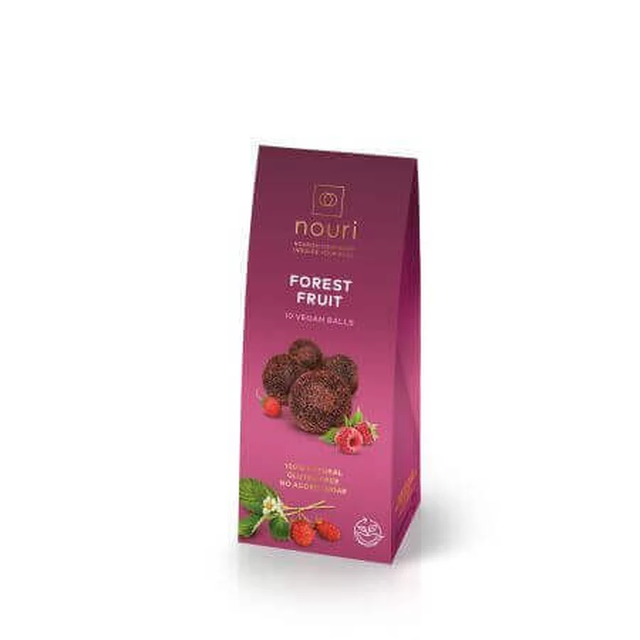 Веганские трюфели Forest Fruit с ягодами, 100 г, Nouri: цены и характеристики