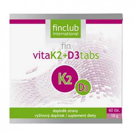 Fin VitaK2+D3tabs, 60 таблеток, Finclub: цены и характеристики