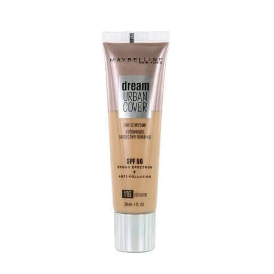 Тональний крем, Maybelline, Dream Urban Cover SPF50, 116 кунжут, 30 мл, тональний крем, Maybelline, Dream Urban Cover SPF50, 116 кунжут, 30 мл: ціни та характеристики
