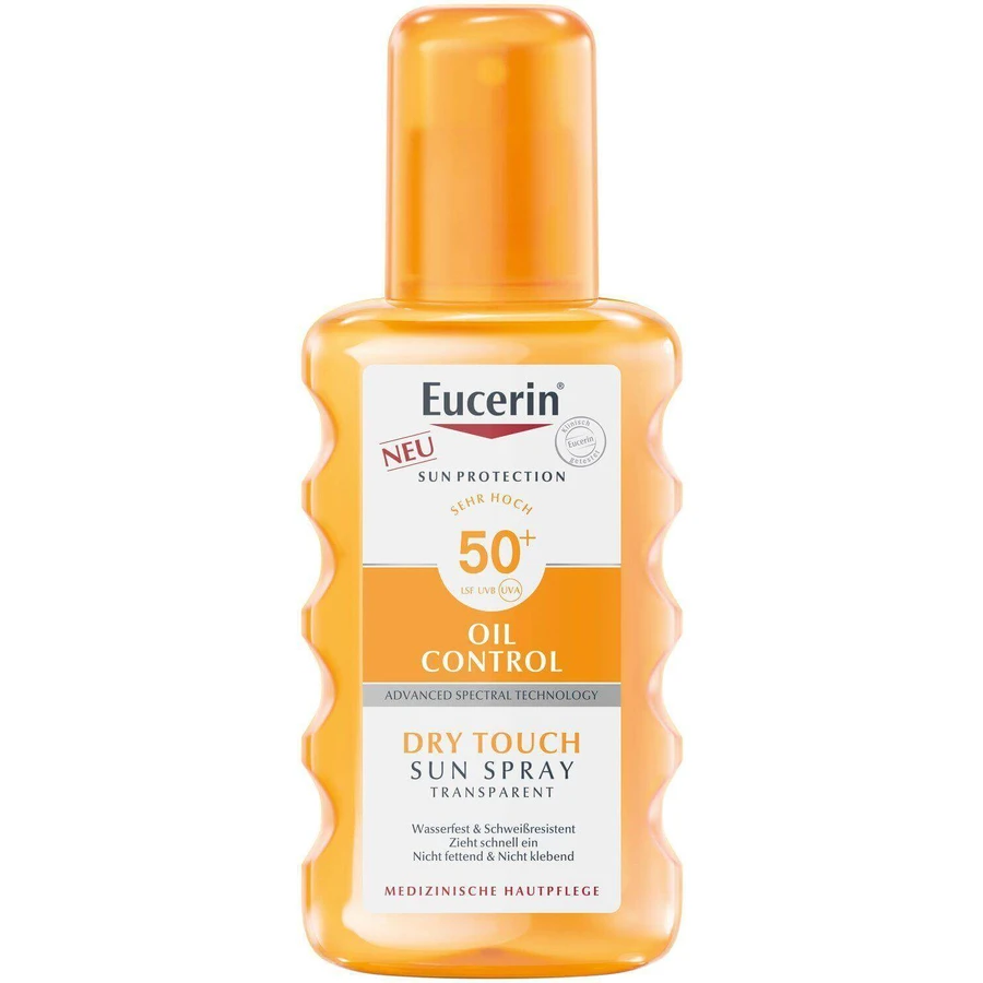 Eucerin Сонцезахисний прозорий спрей Dry Touch OIL CONTROL SPF 50+ 200 мл: ціни та характеристики
