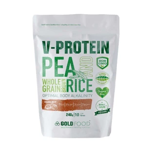 Порошковий рослинний протеїн V-Protein Peanut, 240 г, Gold Nutrition