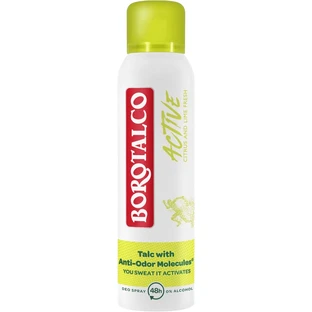 Borotalco Active Citrus and Lime Fresh, дезодорант-антиперспирант спрей унисекс 150 мл