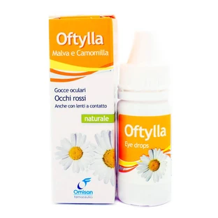 Краплі ромашково-зефірні від почервоніння очей Oftylla, 15 мл, Omisan Farmaceutici
