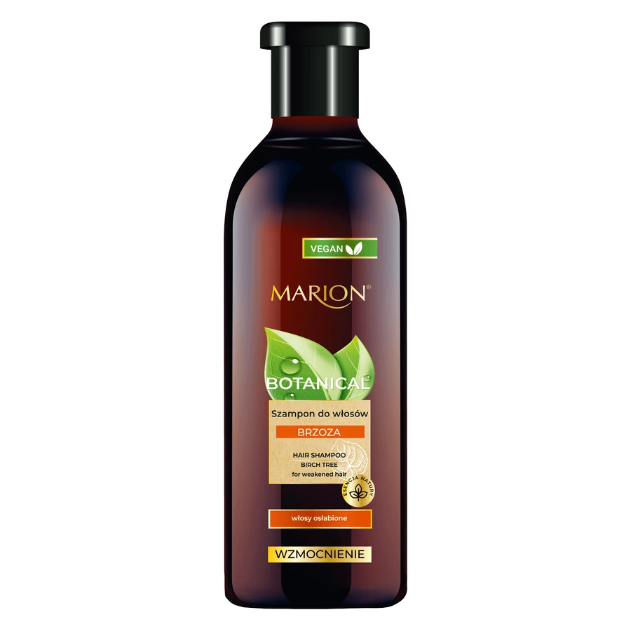 Marion Botanical, зміцнюючий трав'яний шампунь, береза, ослаблене волосся, 400 мл: ціни та характеристики