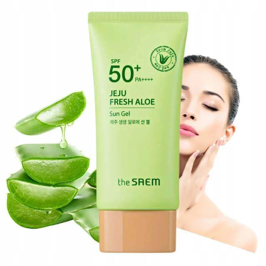 The Saem Jeju Fresh Aloe Sun Gel 1×50 г, солнцезащитный крем: цены и характеристики